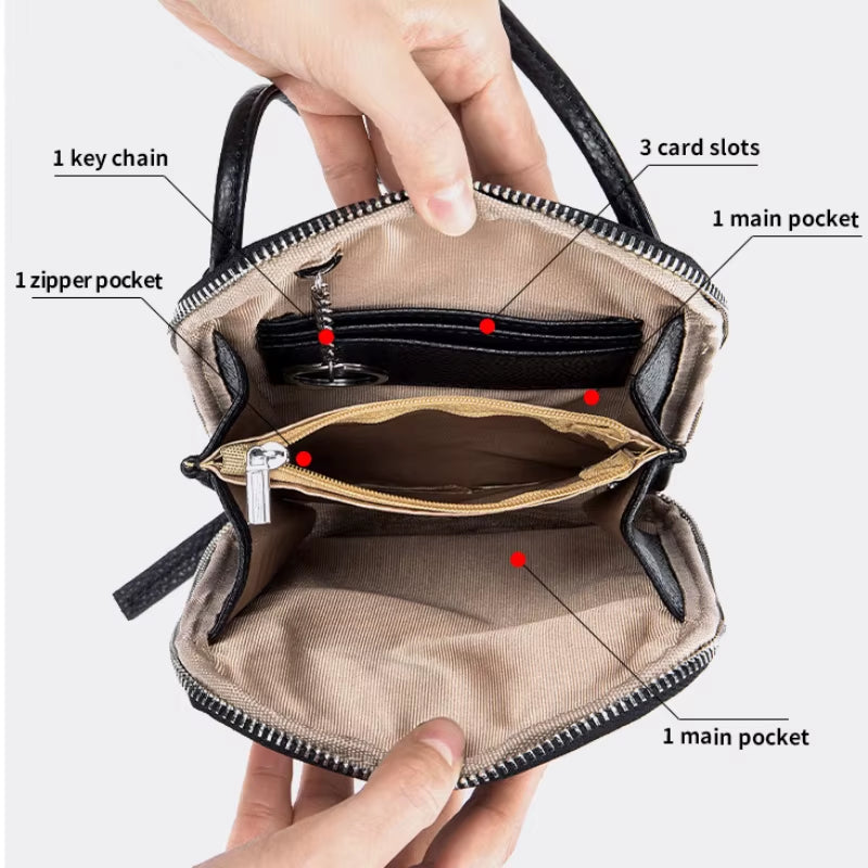 Leather Shoulder Bag for Women 