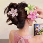 Summer Hawaiian Flower Hair Claw Clip