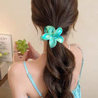 Summer Hawaiian Flower Hair Claw Clip