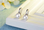 Pearl Hook Dangle Earring Brincos De Prata
