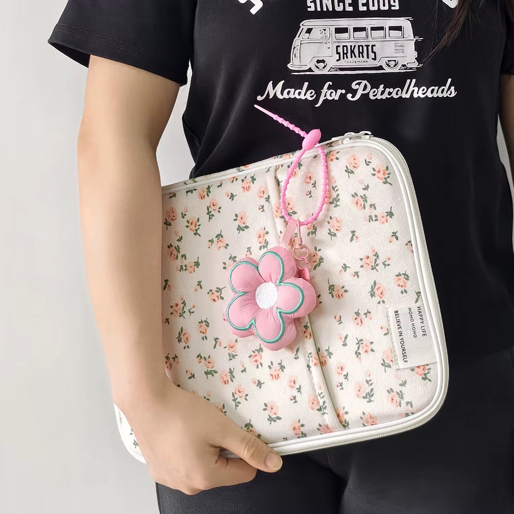 Laptop Protective Case Compatible with HP MI Macbook 11 13-14 Inch Shockproof Plush Laptop Bag, Portable Tablet Protective Bag