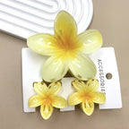 Summer Hawaiian Flower Hair Claw Clip