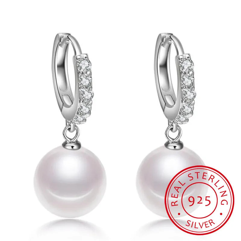 Pearl 925 Sterling Silver Earrings
