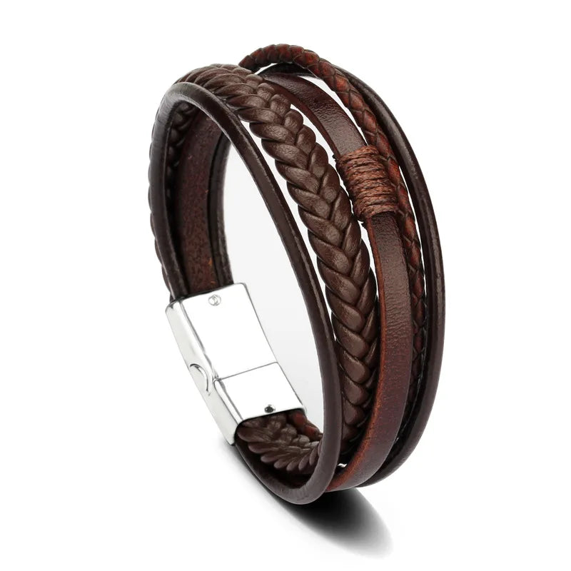 Trendy Leather Bracelets for Men
