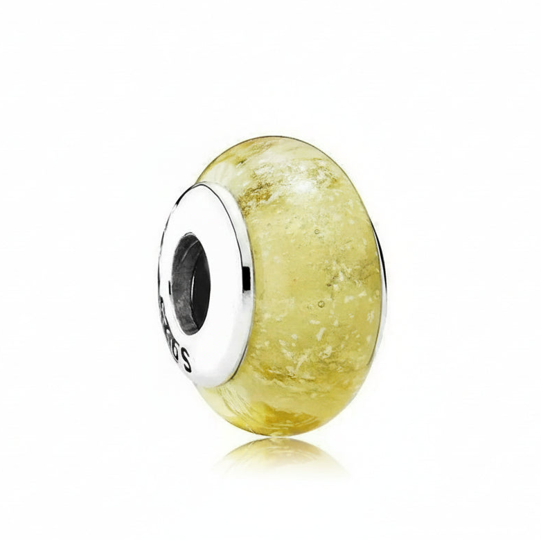 Colored Flower Leaf Cosmic Rainbow Murano Glass Charms Beads