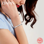 925 Silver Scrub Open Bangle for Women