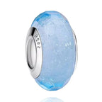 Colored Flower Leaf Cosmic Rainbow Murano Glass Charms Beads