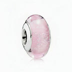 Colored Flower Leaf Cosmic Rainbow Murano Glass Charms Beads