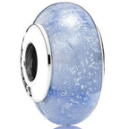 Colored Flower Leaf Cosmic Rainbow Murano Glass Charms Beads