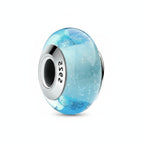 Colored Flower Leaf Cosmic Rainbow Murano Glass Charms Beads