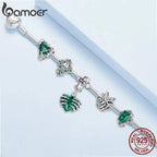 925 Sterling Silver Starburst 3Mm Snake Chain Charm Bracelet for Women