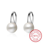 Pearl Hook Dangle Earring Brincos De Prata